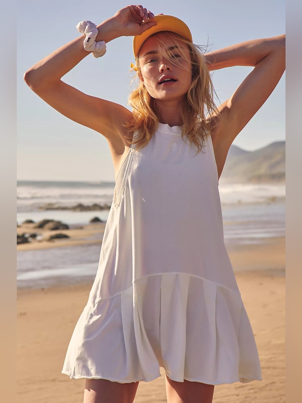 Free People FP Movement Hot Short Flirt Dress
White